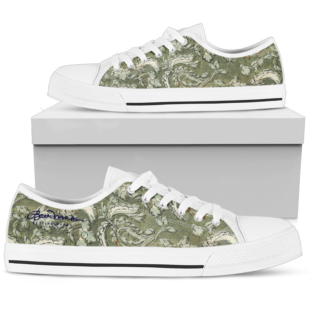 Floral Paisley Low Top Sneakers