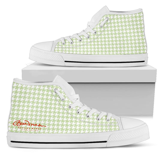 Butterfly Houndstooth High Top Sneakers