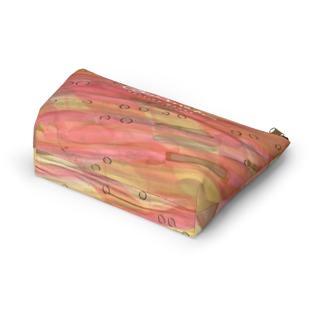 Dreamy Floral Accessory Pouch w T-bottom