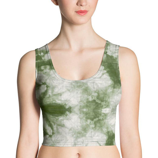 Sage Tie Dye Crop Top