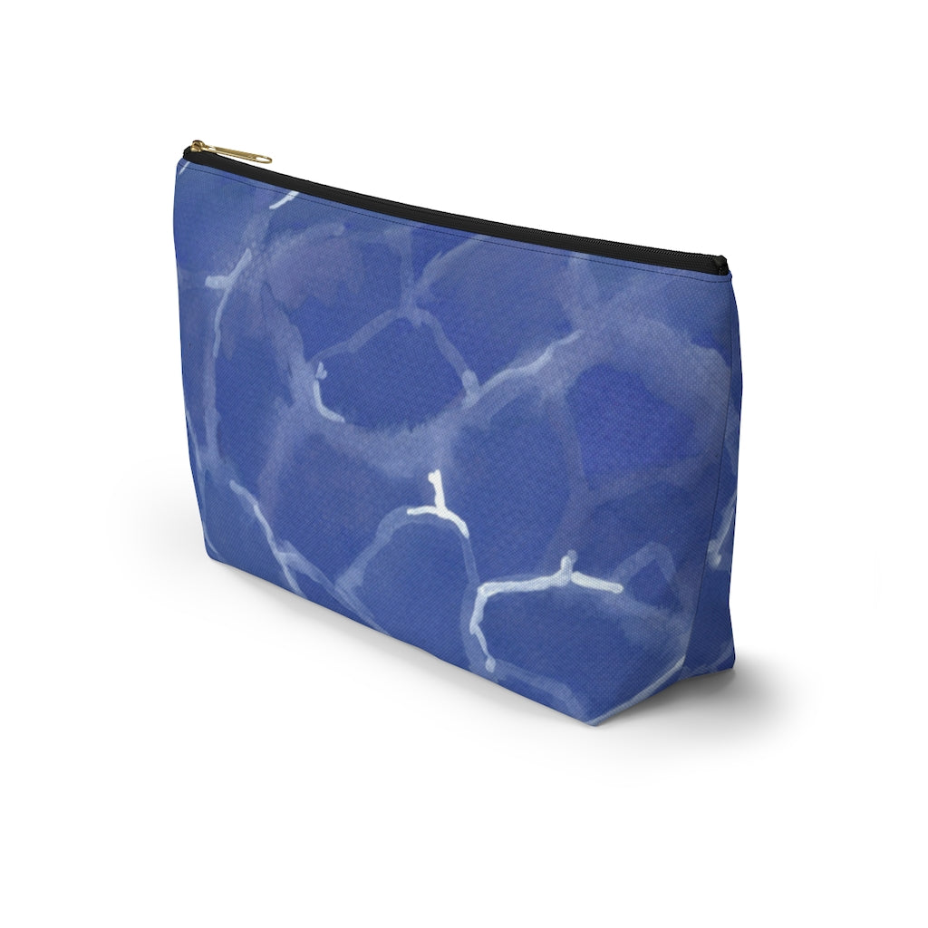 Blue Pool Accessory Pouch w T-bottom