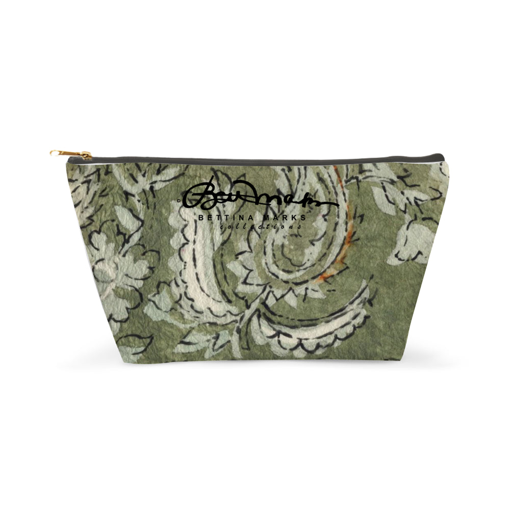 Sage Paisley Accessory Pouch T-Bottom