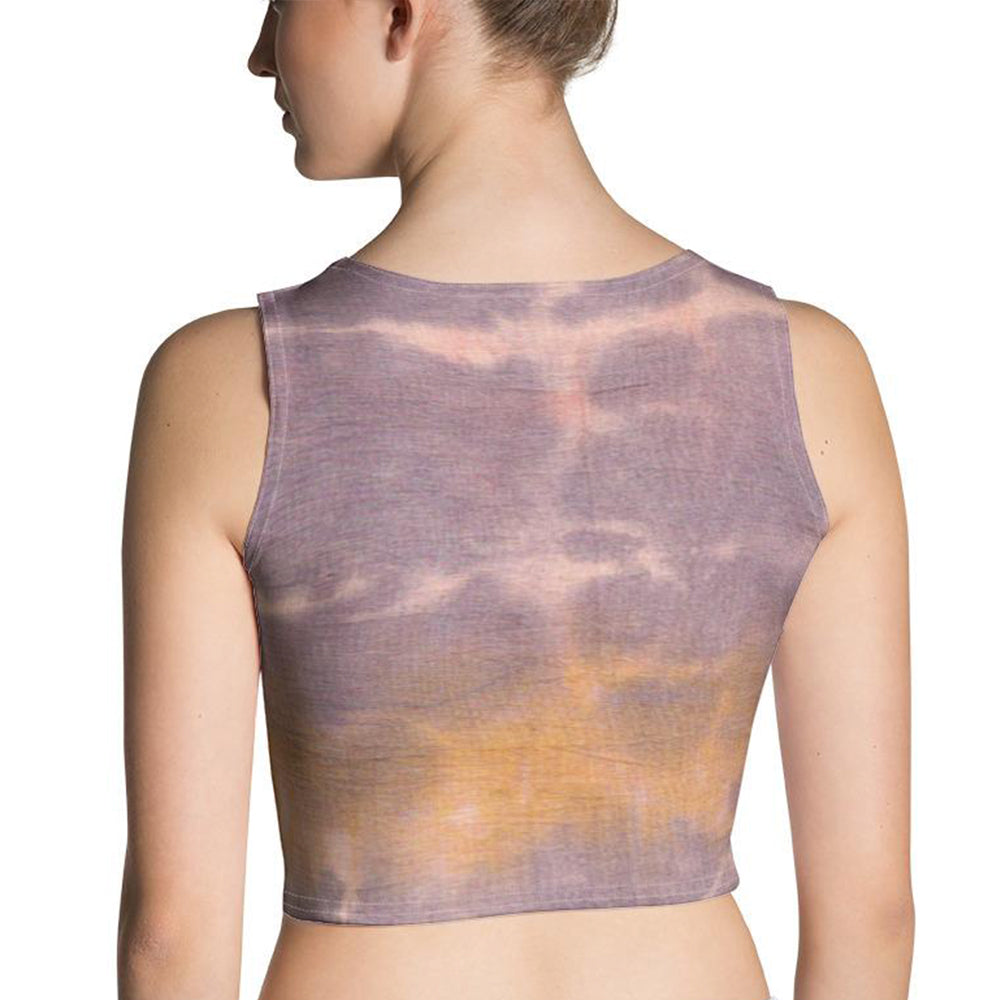 Purple Sunset Tie Dye Crop Top