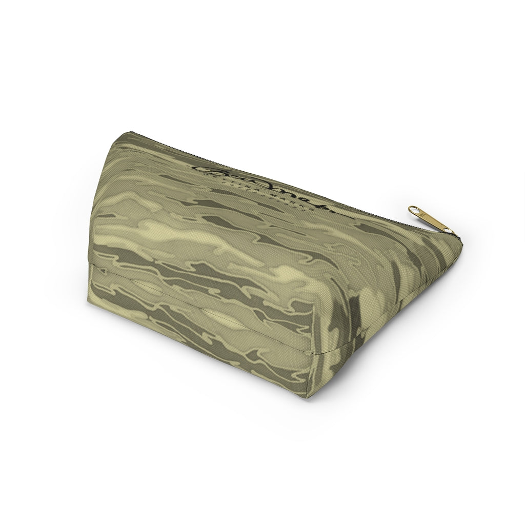 Khaki Lava Camouflage Accessory Pouch w T-bottom