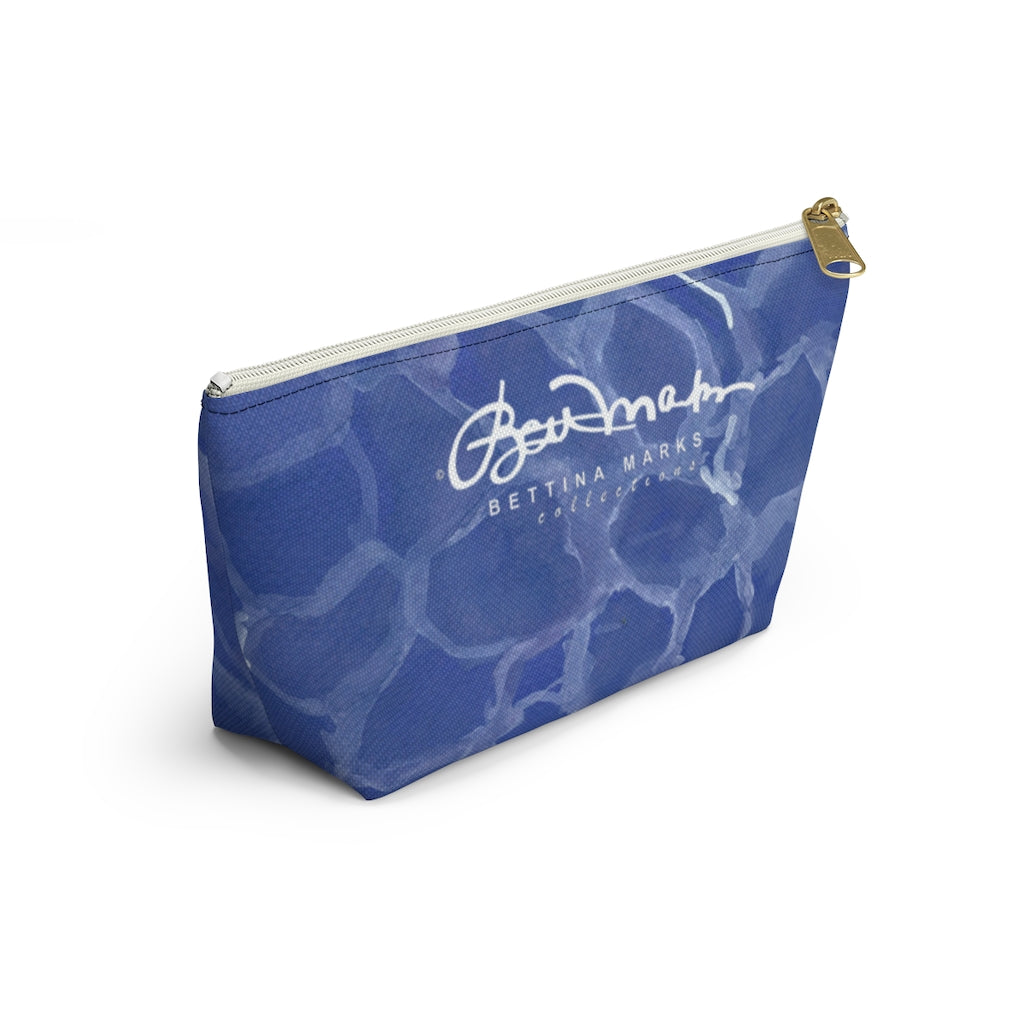 Blue Pool Accessory Pouch w T-bottom