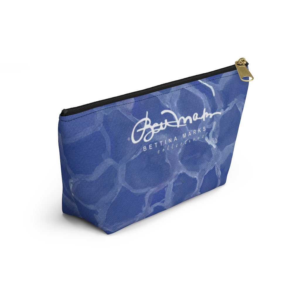 Blue Pool Accessory Pouch w T-bottom