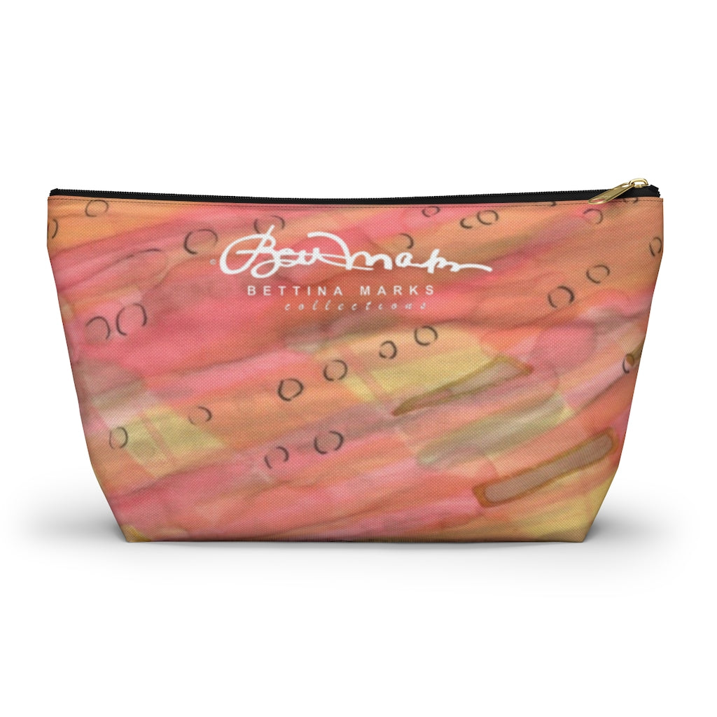 Dreamy Floral Accessory Pouch w T-bottom