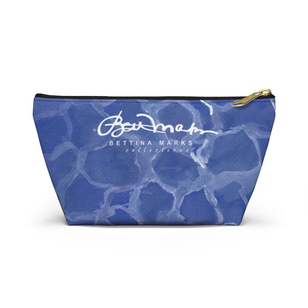 Blue Pool Accessory Pouch w T-bottom