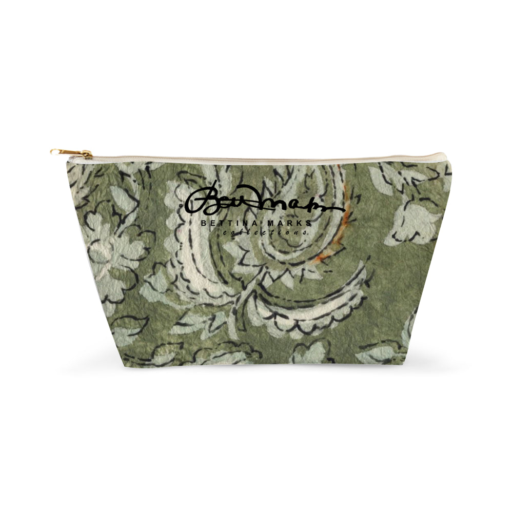 Sage Paisley Accessory Pouch T-Bottom