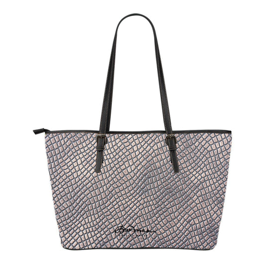 Croc Print Small Tote Bag