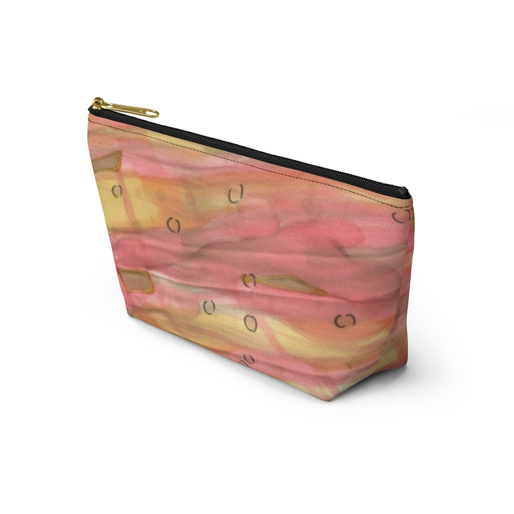 Dreamy Floral Accessory Pouch w T-bottom