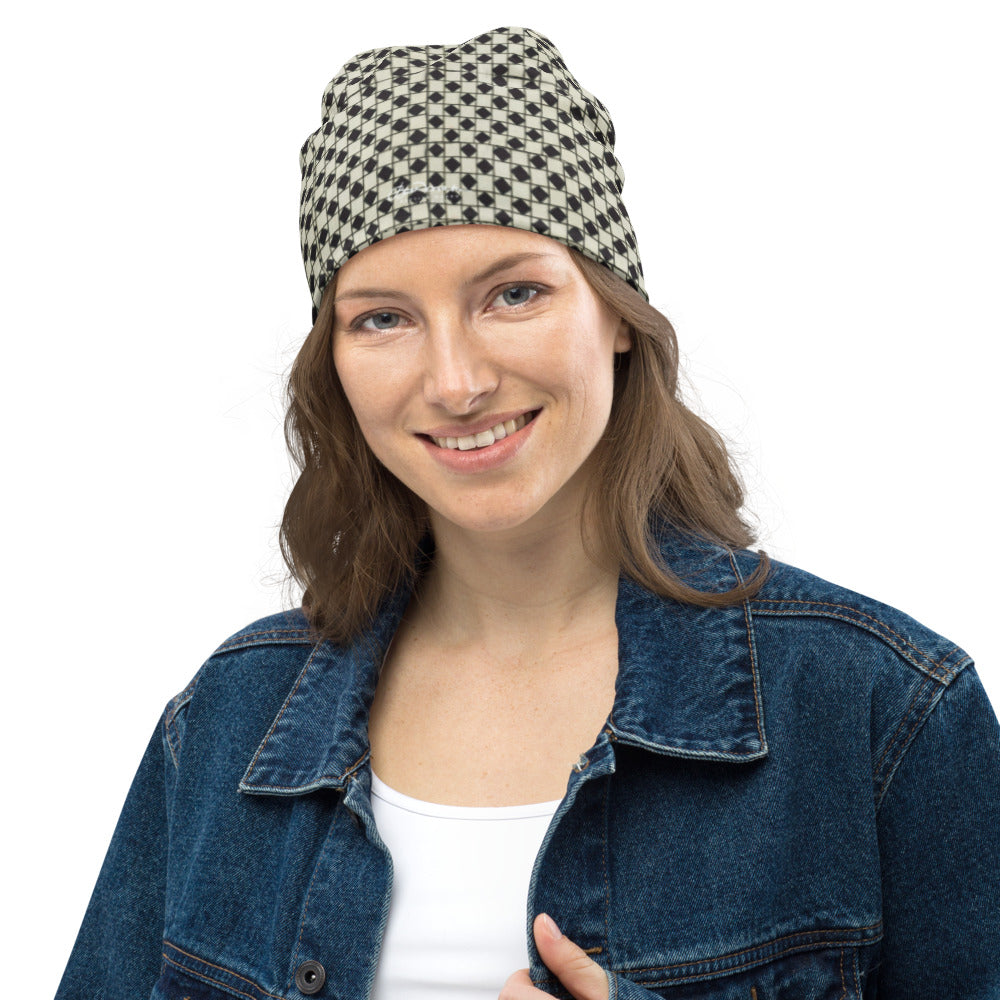 BW Optical All-Over Print Beanie