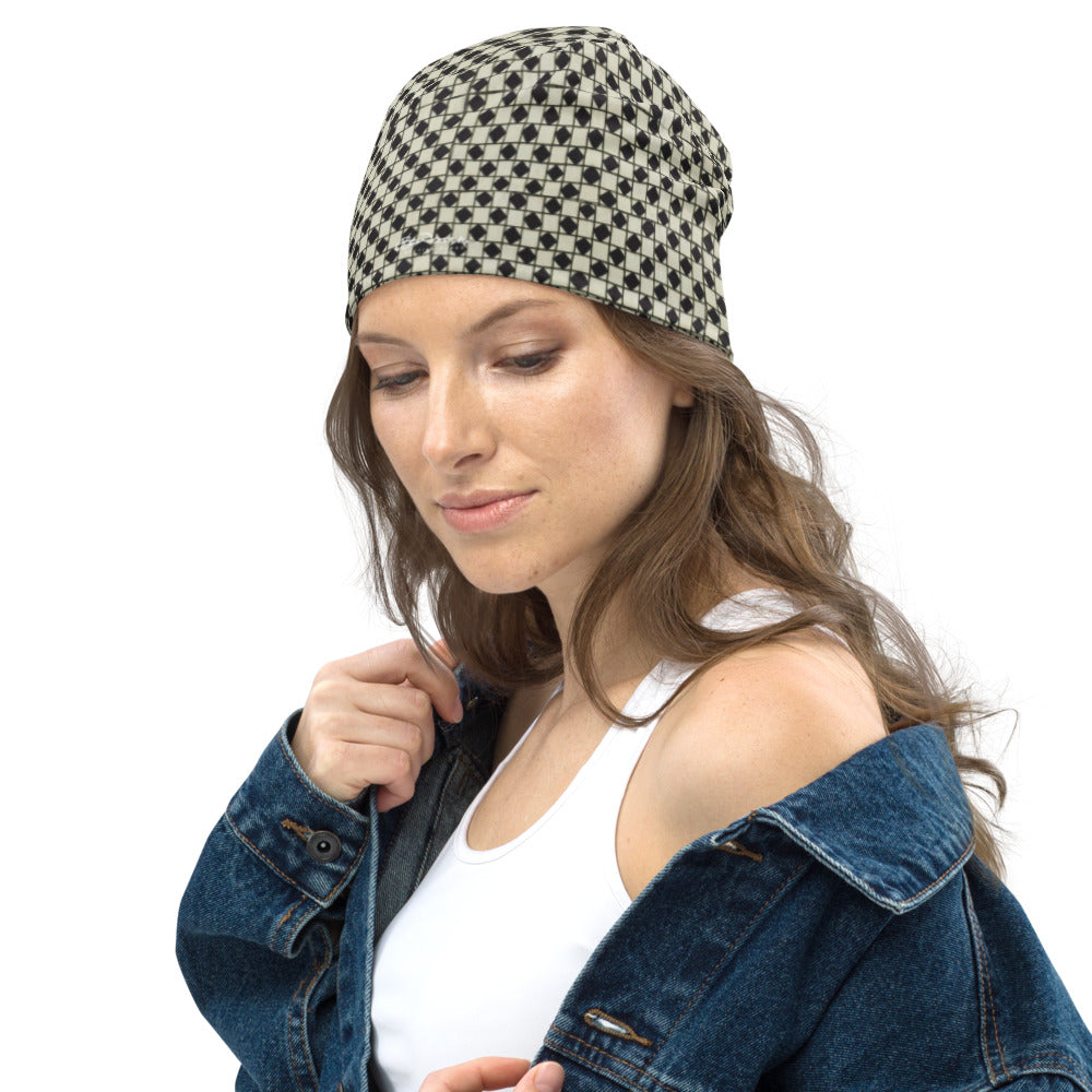 BW Optical All-Over Print Beanie