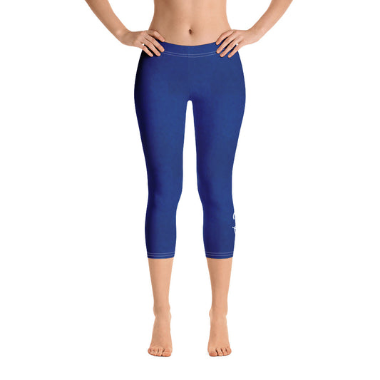 Harmony Blue Capri Leggings