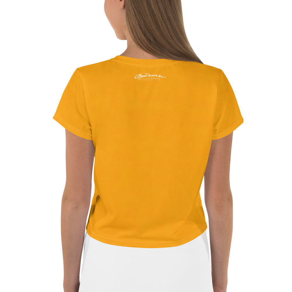 Sacral Orange Crop Tee