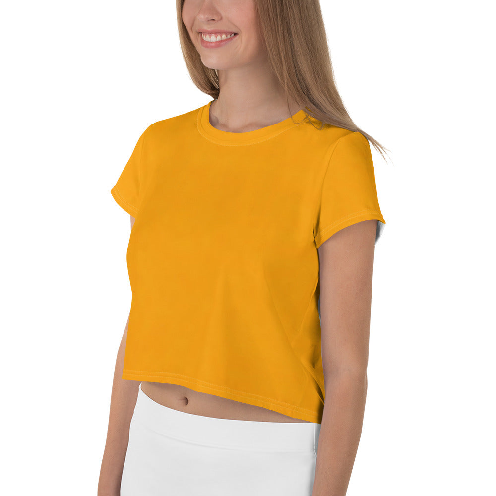 Sacral Orange Crop Tee