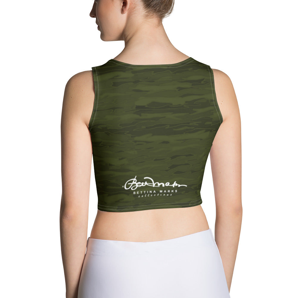 Army Camouflage Lava Crop Top