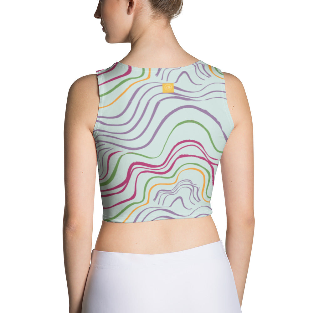 Psychedelic Spring Crop Top