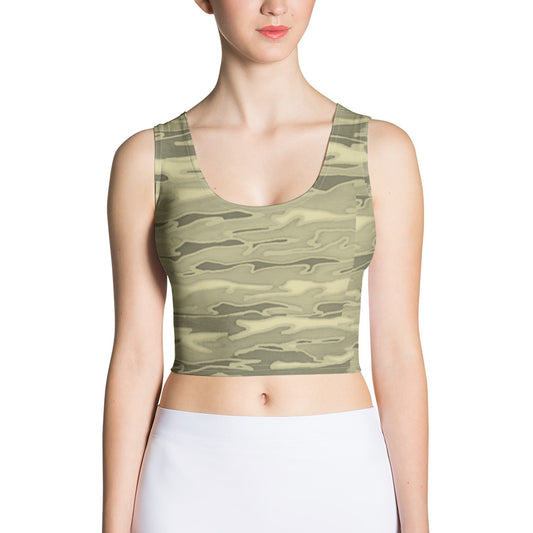 Khaki Lava Camouflage Crop Top