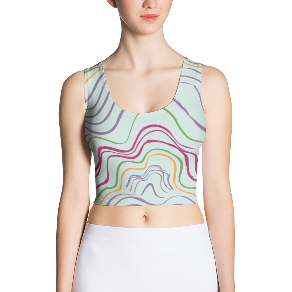 Psychedelic Spring Crop Top