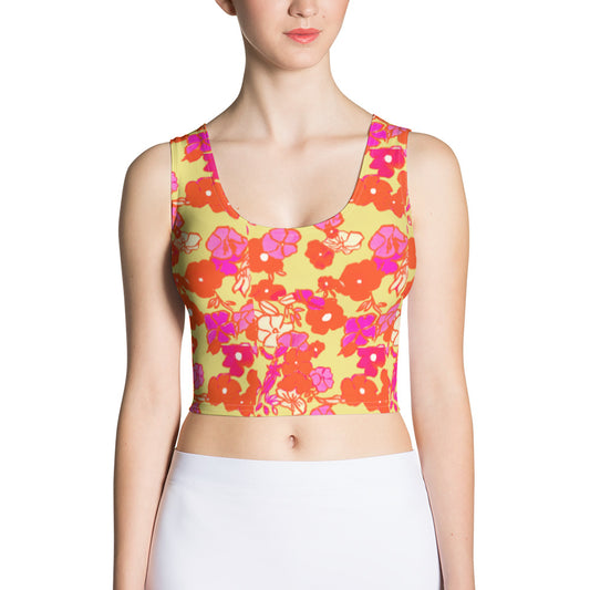 Ice Cream Floral Crop Top