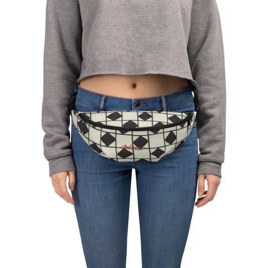 B&W Checkerboard Optical Fanny Pack