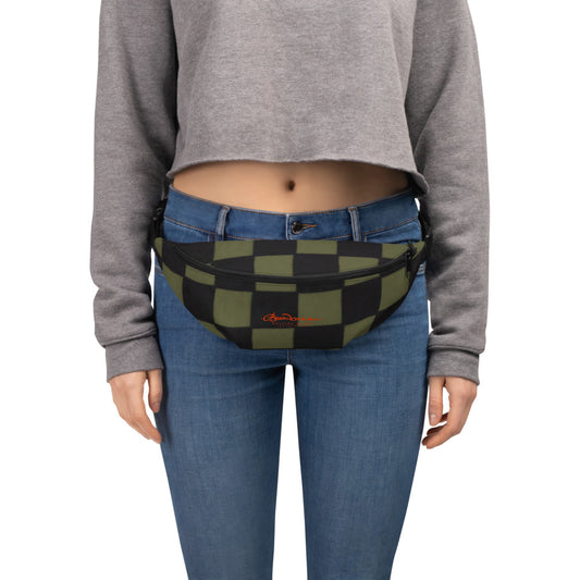 Khaki Checkerboard Fanny Pack