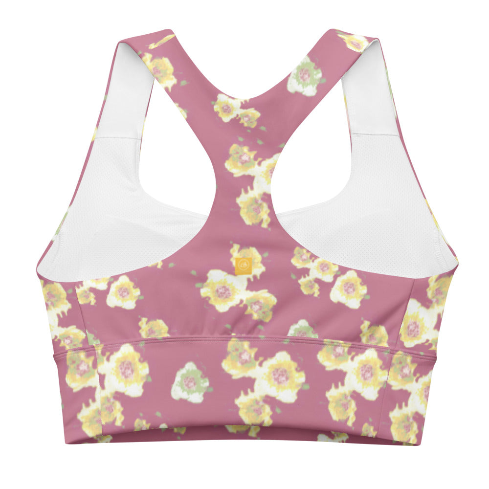 Starburst Floral Longline sports bra