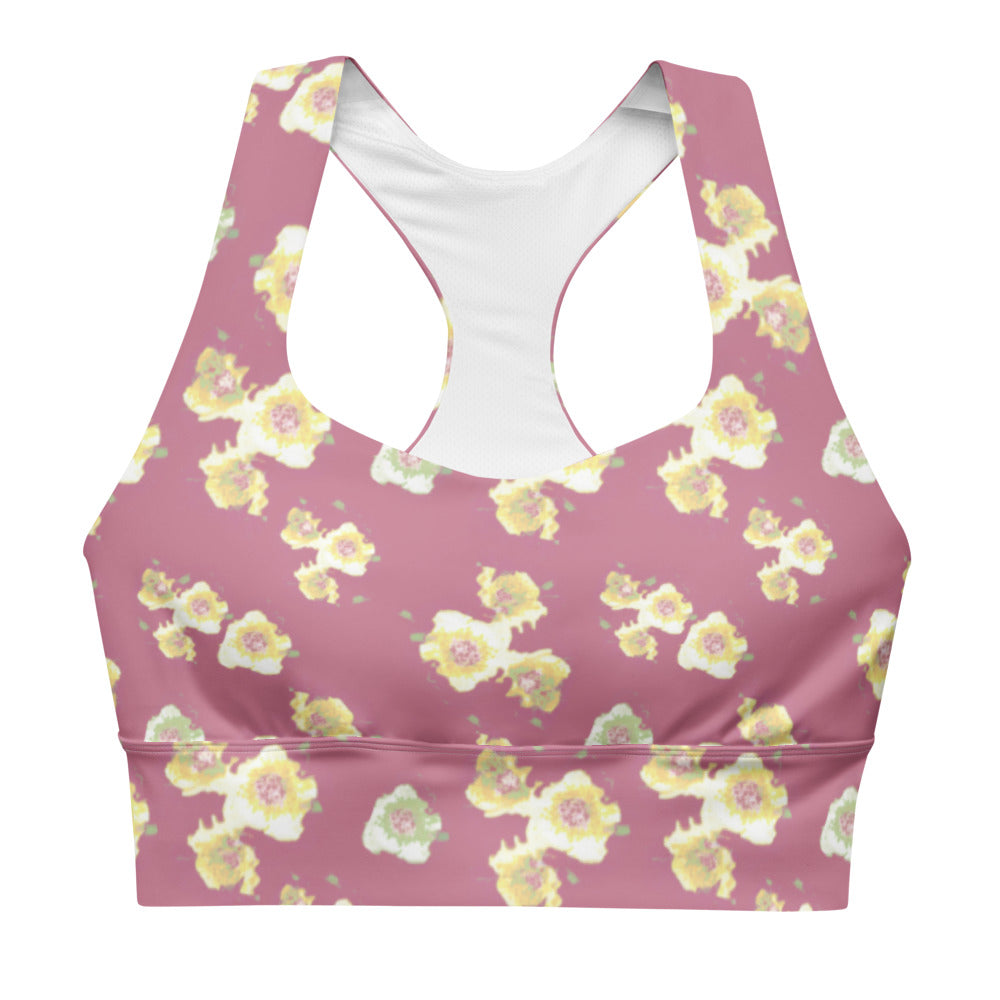 Starburst Floral Longline sports bra