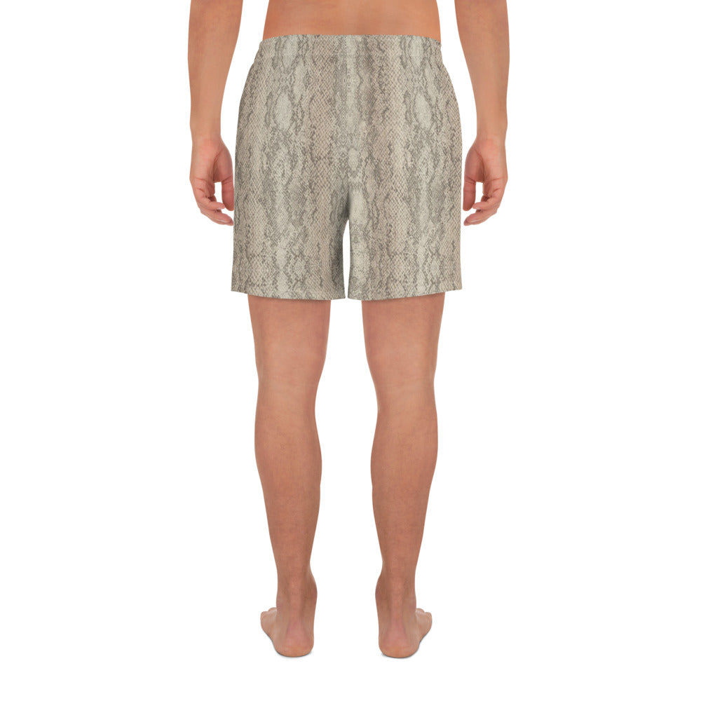 Mens Snake Skin Print Shorts