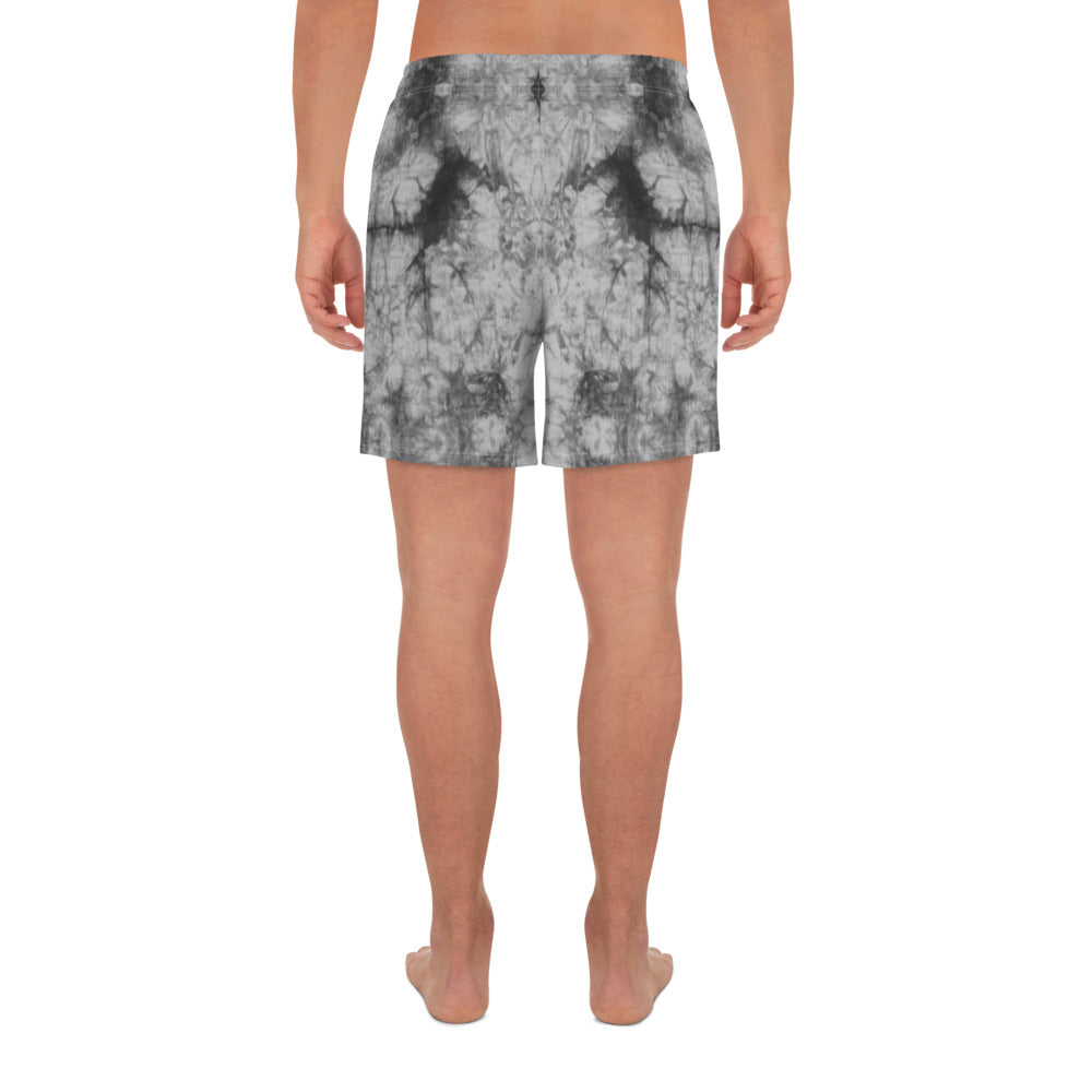 Grey Tie Dye Mens Shorts