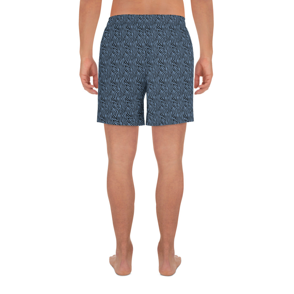 Blue Zebra Mens Shorts