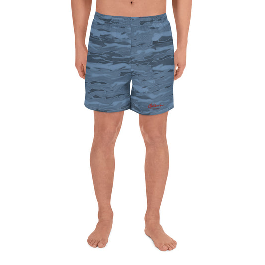 Steel Blue Camouflage Lava Mens Shorts