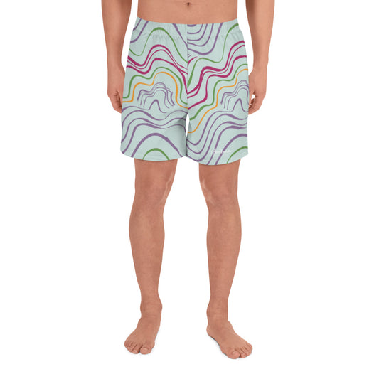 Psychedelic Men's Athletic Long Shorts