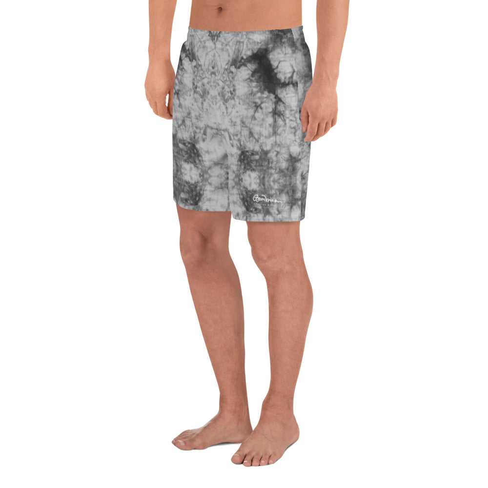 Grey Tie Dye Mens Shorts