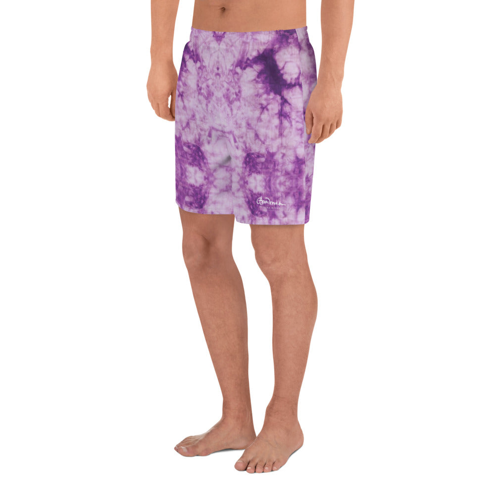 Purple Tie Dye Mens Shorts