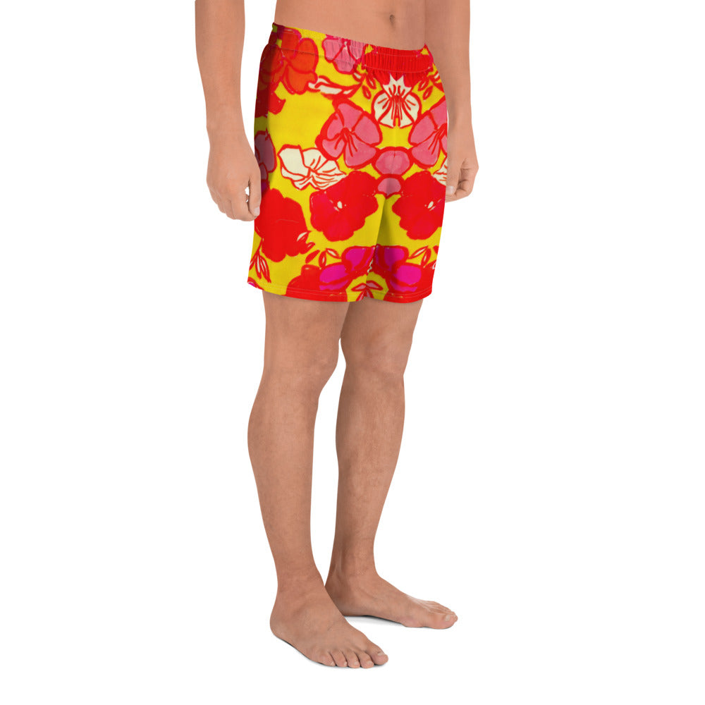 Sixties Floral Mens Shorts