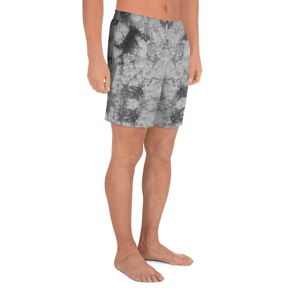 Grey Tie Dye Mens Shorts