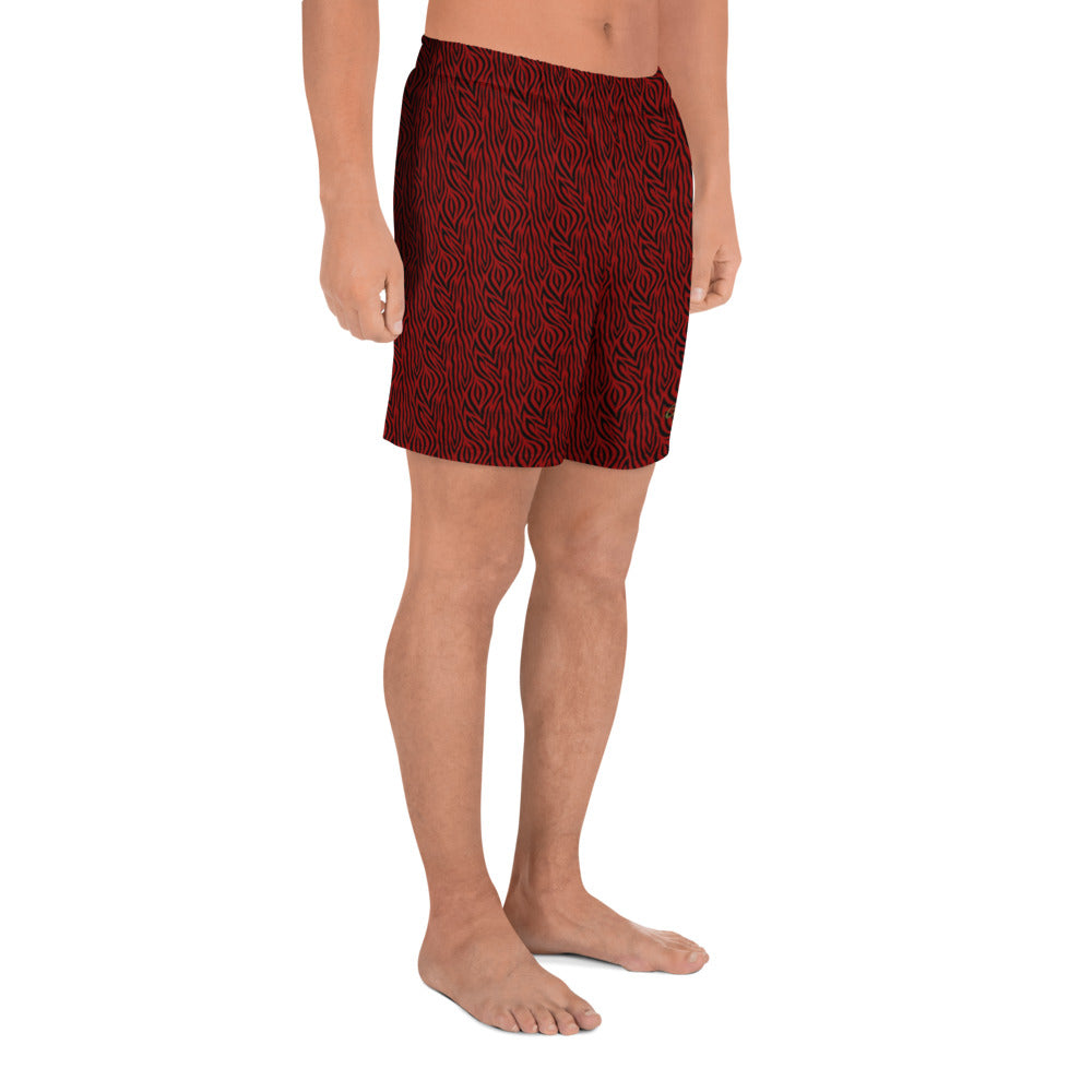 Red Zebra Mens Shorts