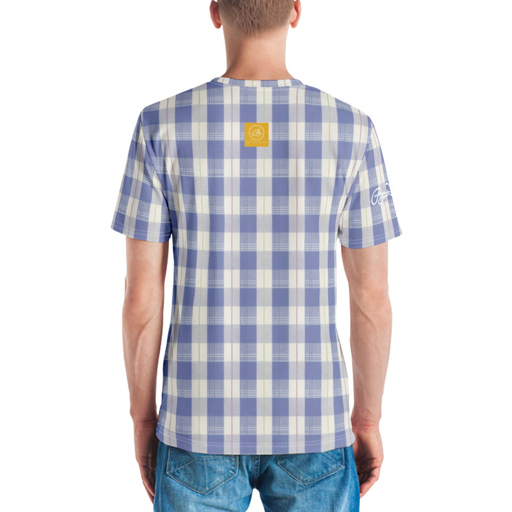 Navy Plaid Men's t-shirt