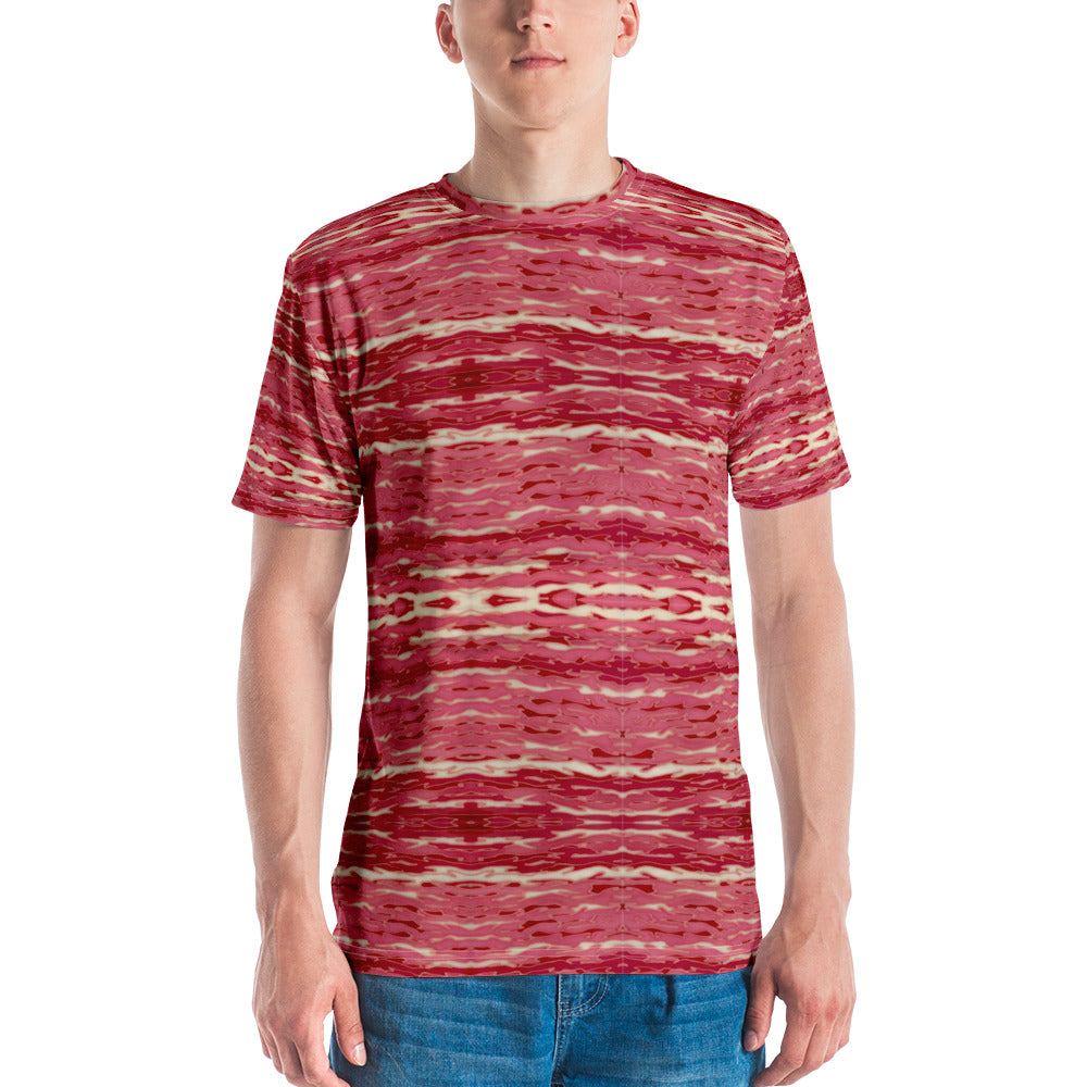 Pink Camouflage Lava Men's T-shirt