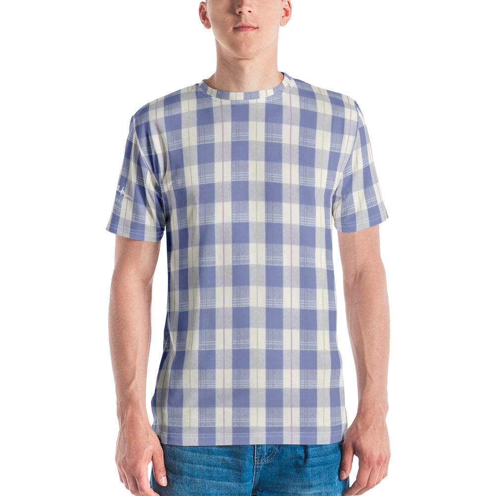 Navy Plaid Men's t-shirt