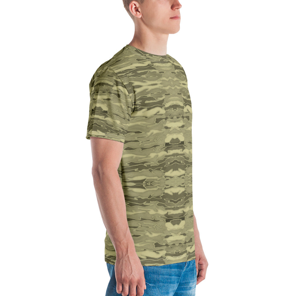 Khaki Lava Camouflage Men's T-shirt