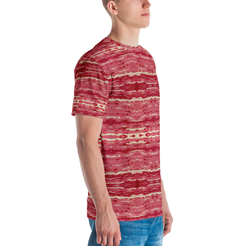 Pink Camouflage Lava Men's T-shirt