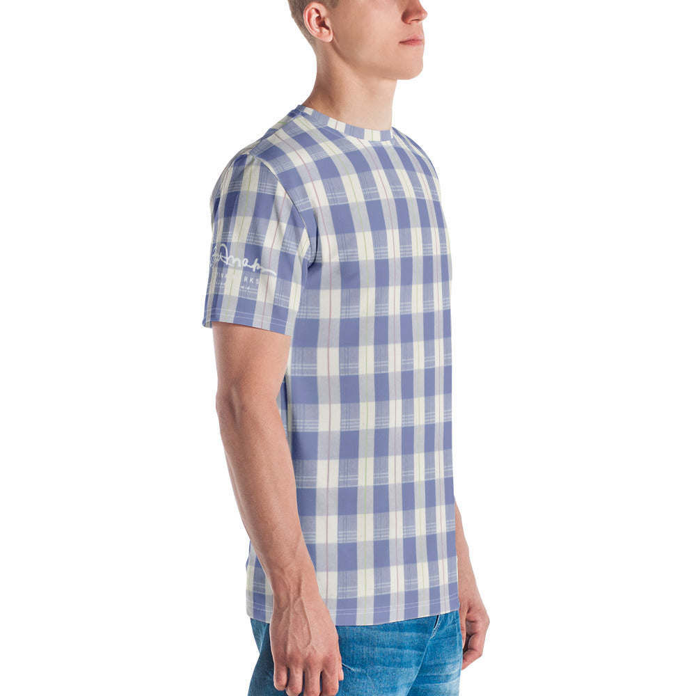 Navy Plaid Men's t-shirt
