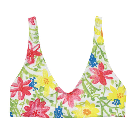 Wildflower Recyled padded bikini bathing suit top