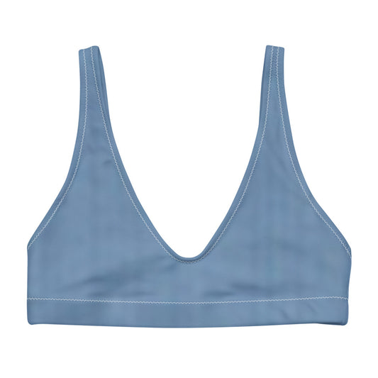 Recyled padded bikini top
