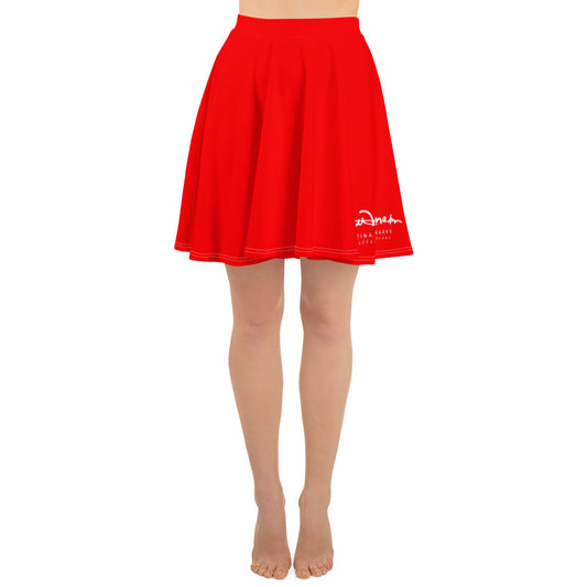 Breath of Fire Orange Skater Skirt