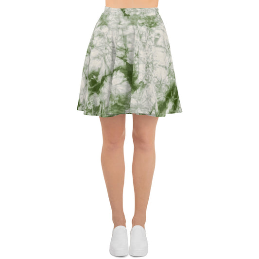 Sage Tie Dye Skater Skirt