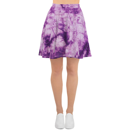 Purple Tie Dye Skater Skirt